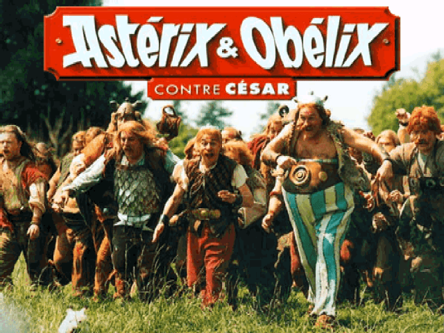 Asterix & Obelix Take on Caesar title screen for Playstation